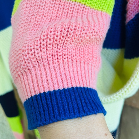 Nordstrom Abound Womens Sweater Size Small Striped Lightweight Crew Neck - Picture 6 of 13